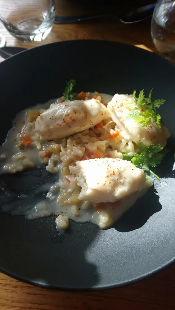 Quenelles de Merlu Sur Un Risotto